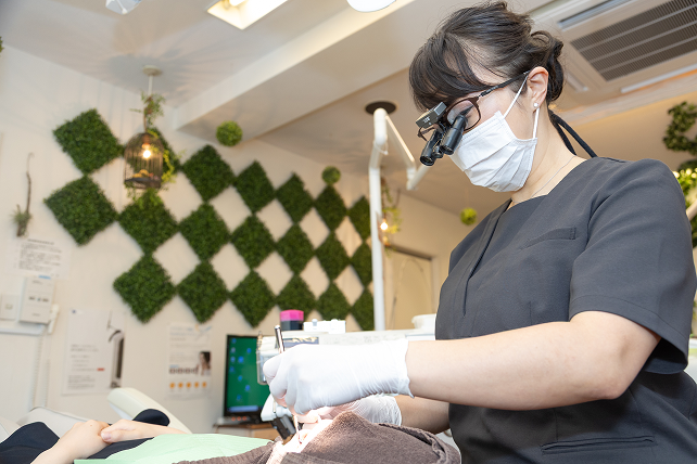 痛みを抑えた治療