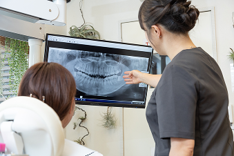 レントゲンによる精密検査